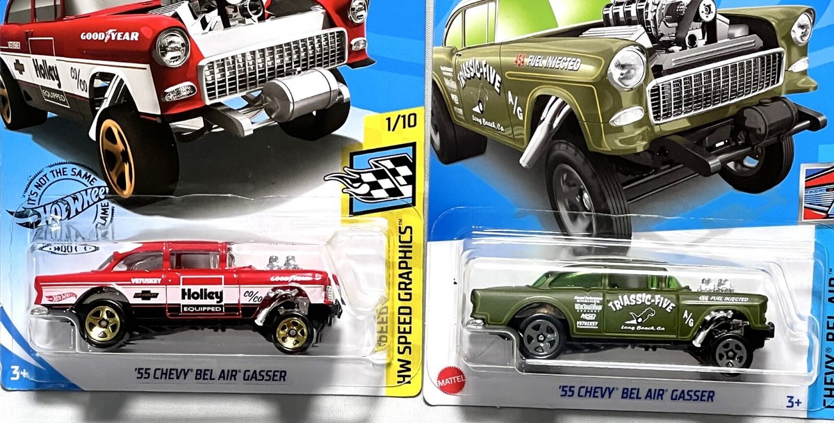 Hot Wheels '55 Chevy Bel Air Gasser Set of 2 | eBay