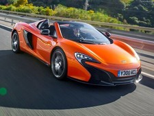 Cars mclaren 650s spider 2015 15 Desk Mat Stitched