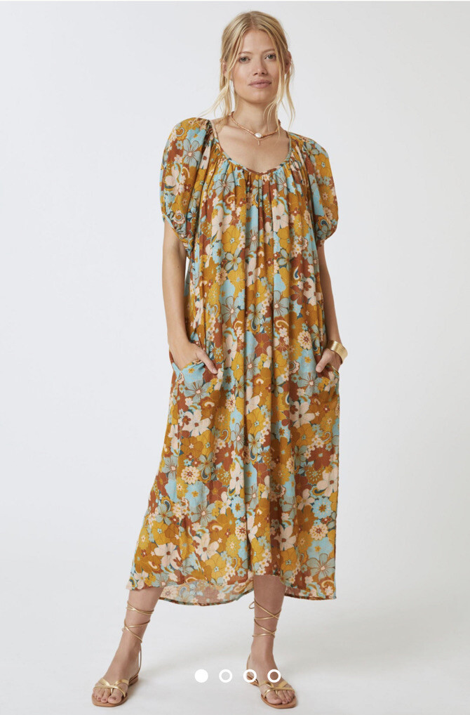 sundry retro floral maxi dress Sundry Wild Floral Dress