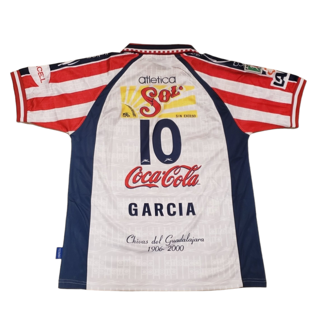 XL Jersey Chivas Guadalajara Away White 99/00 Atletica GARCIA # 10