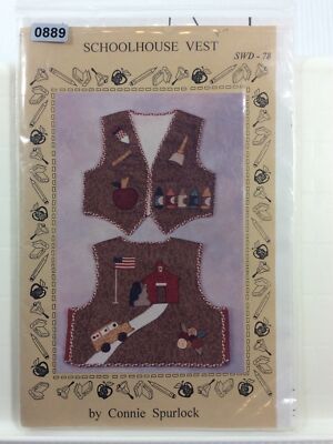 Sew Wonderful Dreams Crafts Schoolhouse Vest  by Coonnie Spurlock  SWD 78