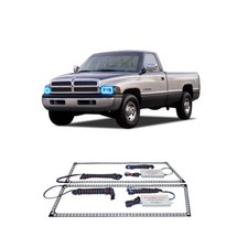 Bright Blue Angel Eye Headlight Halo Kit For Dodge Ram 1500 94-02