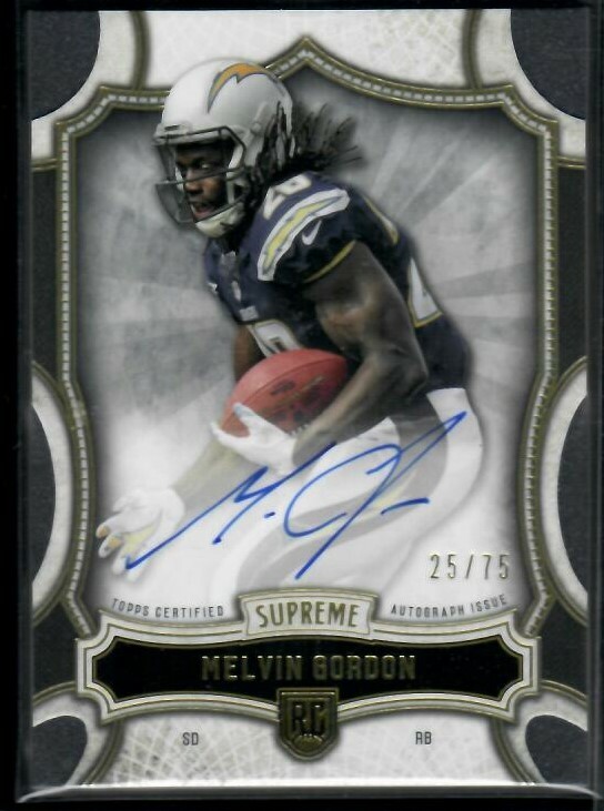 Melvin Gordon Topps Supreme Rookie Autograph #SRAMG Base