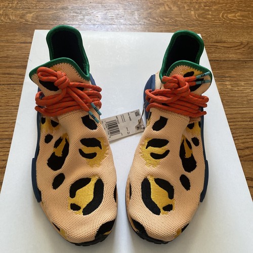 Adidas x Pharrell Williams HU NMD Pulse Amber Animal Print Men Shoes