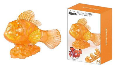 HANAYAMA 34-teiliges Crystal Gallery Findet Nemo Kunststoff-3D-Puzzle durchsi...