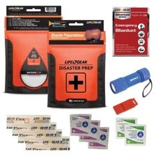 Life+Gear 41-3909 Fast-Pack 11-Piece First Aid/Survival Prep Kit - NEW