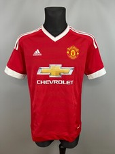 MANCHESTER UNITED 2015 2016 HOME SHIRT FOOTBALL SOCCER JERSEY ADIDAS SIZE M