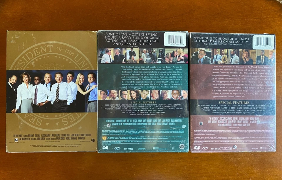 The West Wing Series Season BOX SETS 2, 3, 5 (DVD BOX SET) (3 & 5 SEALED NEW) - Imagem 2 de 4