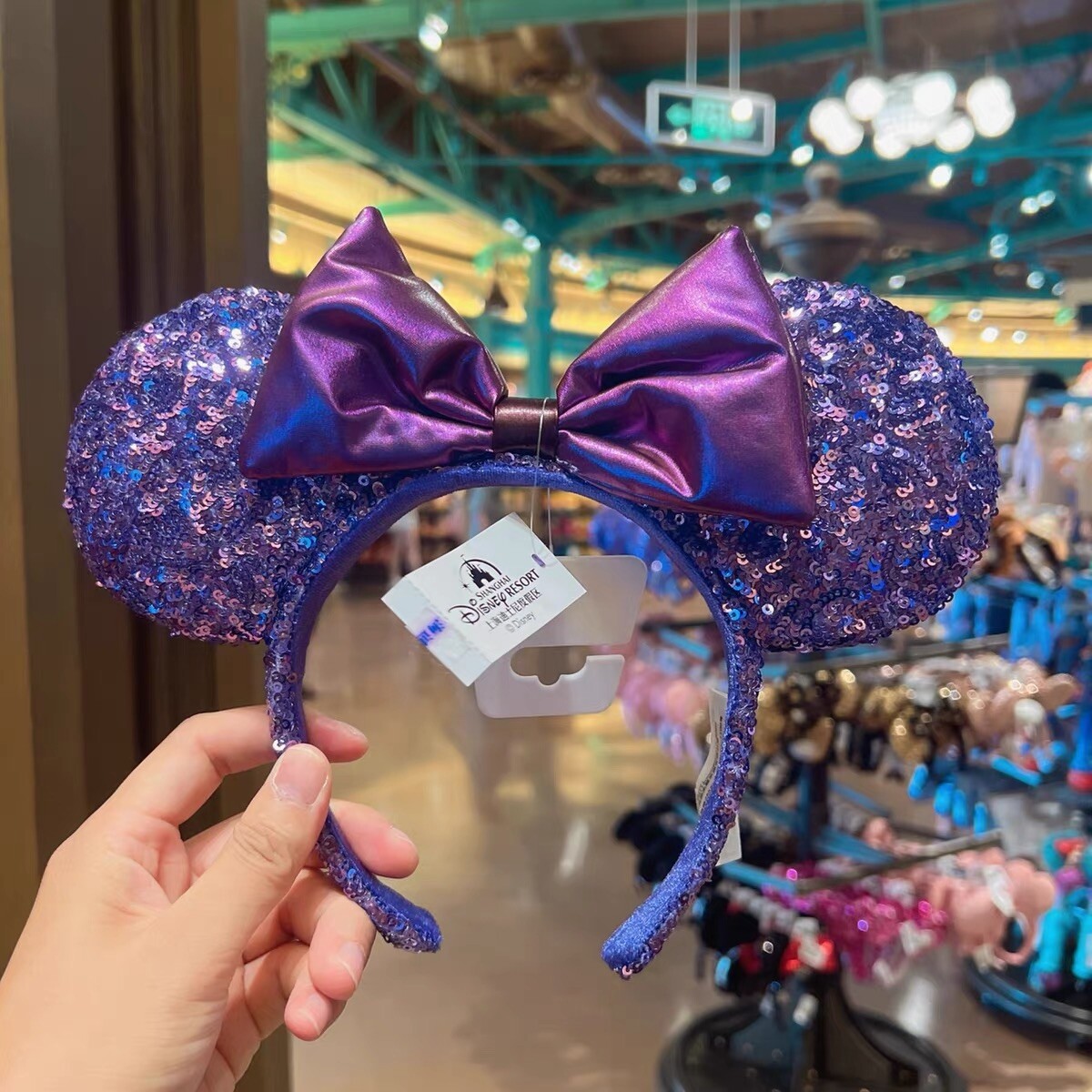 Run Disney Rhinestone Ears New with Tags I definitely don main image 3