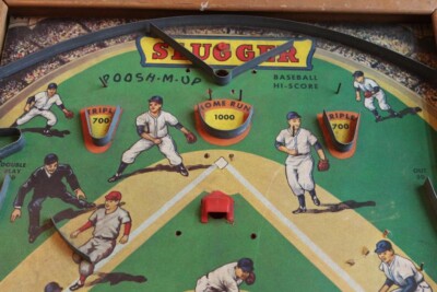 スポーツゲーム(野球盤等) 40s Pinball VINTAGE BATTERY OPERATED PINBALL MACHINE 1986 PLAYTIME TABLE