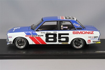 1/18 Ignition Datsun Bluebird (510) White/Blue #85 IG3309 | eBay
