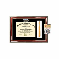 Loma Linda University Tassel Diploma Frame LLU Campus Picture Double Degree Plaq