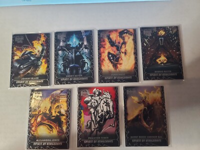 2023 Fleer Ultra Marvel Midnight Sons Lot of 7 Spirit of Vengeance Inserts