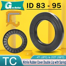Oil Seal Rings 83mm to 94mm Inner dia Nitrile Rotary Shaft Seal Double Lipped 