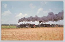 Georgia Peach Special Steam Train Postcard Atlanta to Fort Valley 1969