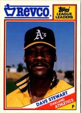 1988 Topps Revco League Leaders Dave Stewart #29 Oakland Athletics Baseball Card
