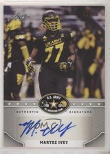2015 Leaf US Army All-American Bowl Silver /50 Martez Ivey #BA-MI1 Auto 1u6
