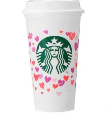 Starbucks Color Changing Reusable Cup 16 oz Valentine's Day 2022 Limited Japan