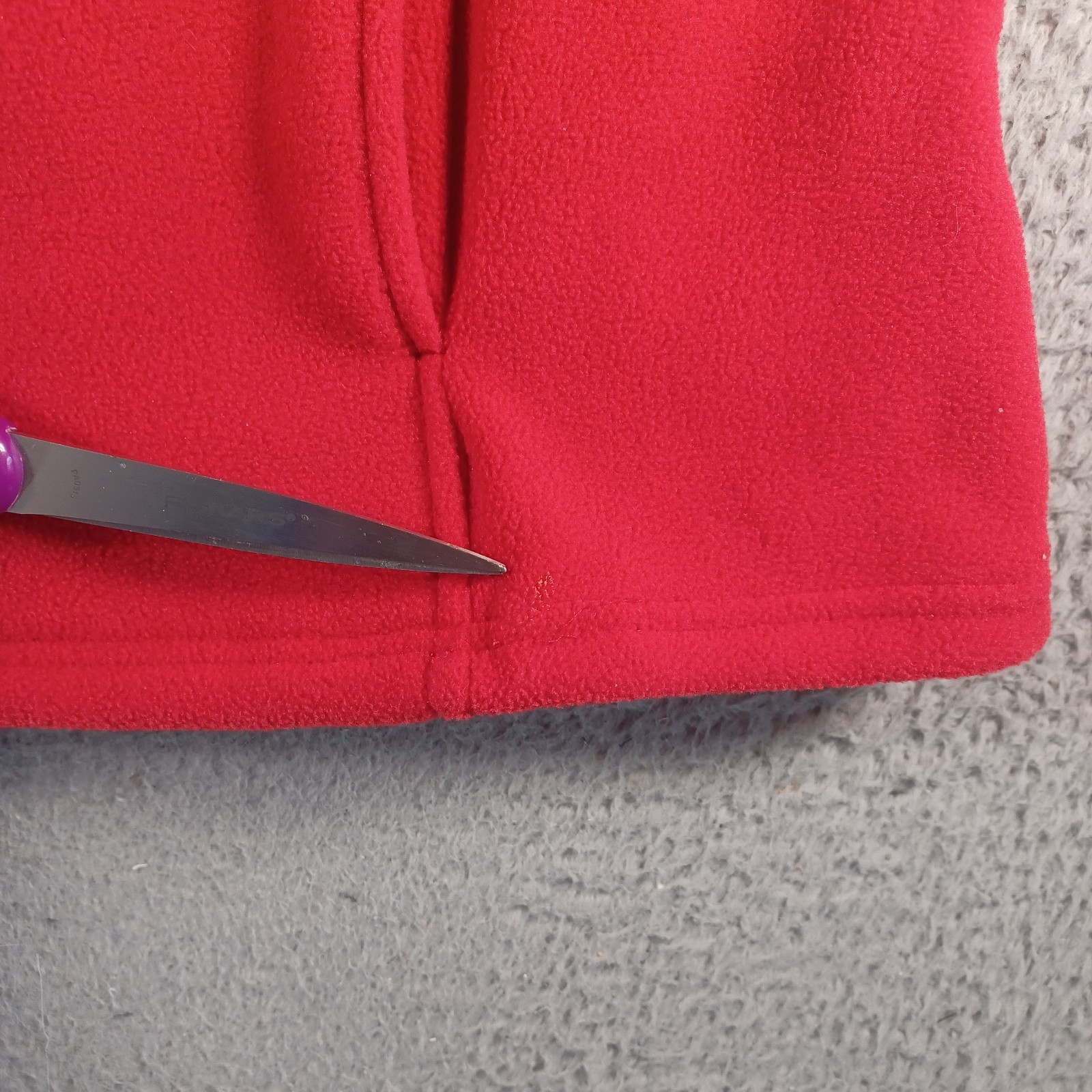 Basic Editions Womens Full Zip Red Jacket Vest Si… - image 11