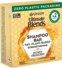 Image of Garnier Ultimate Blends Honey Treasures Shampoo, Bar for Damaged Hair