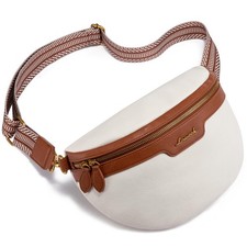 Fanny Packs for Women Cross Body, Vegan Leather Belt Bag for Women, Waterproo...