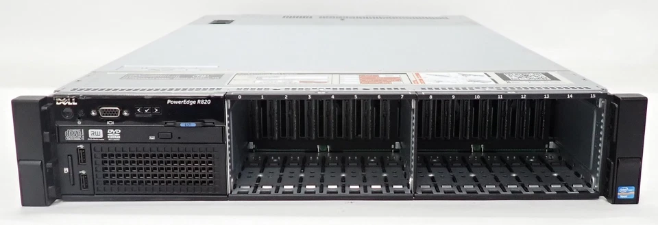 Dell PowerEdge R820 CTO 4x E5-4600 Family CPU 48DIMM 16x 2.5" Bay 2U Rack Server - Image 3 of 4