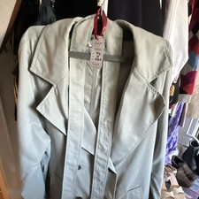 feverme Damen Trenchcoat Mantel Grau Gr. 42 l...