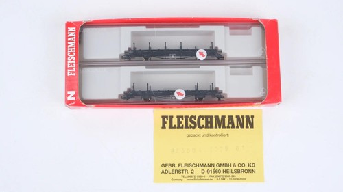Fleischmann N 823604 Juego de vagones de mercancías vagones de transporte ferroviario | Condition: Gebraucht