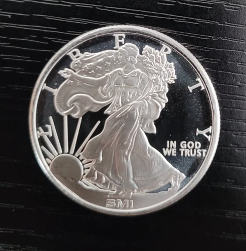 Sunshine Minting (SMI) Walking Liberty 1 ounce silver round .999 fine silver