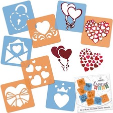 Drawing Stencils for Kids 8 pcs // LOVE   HEARTS