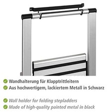 WENKO Leiterhalter Wandhalterung f&uuml;r Haushaltsleitern Metall schwarz 335x65x7