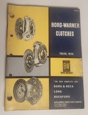 1964 Borg Warner Clutch Parts Catalog KC-64 Tractor & Truck OEM Shop Manual