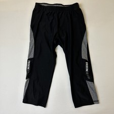 RBX Athletic Pants Girls Small Black Gray Stretch Performance Activewear Sports