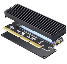 PCIe NVMe Adapter M.2 NVMe SSD to PCI-e x4/x8/x16 Converter Card with Heat Sink
