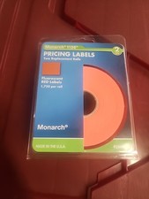 Monarch 1136 3500 Pack Fluorescent Red Pricing Labels