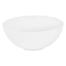 Lavabo di appoggio lavandino ceramica tondo Ø320mm lavello sospeso bianco lucido