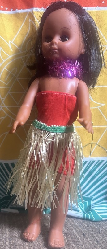 Vintage Hawaiian Plastic Doll