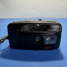 Ricoh AF-77 35mm Point Shoot Film Camera Tested Working Black