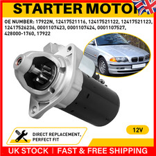 Starter Motor For BMW 1 Series E81 E82 E87 E88 12V 1.1KW 9 Tooth 0001107424 UK