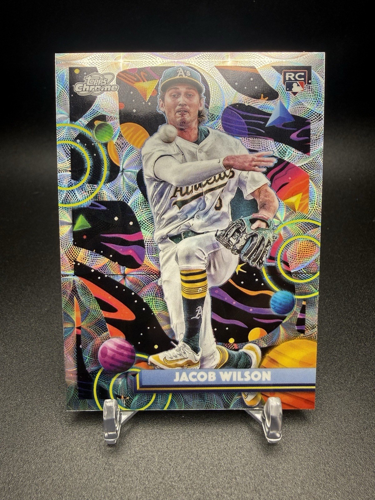 2025 Topps Cosmic Chrome Jacob Wilson RC Nucleus Refractor #139 Oakland A's SSP