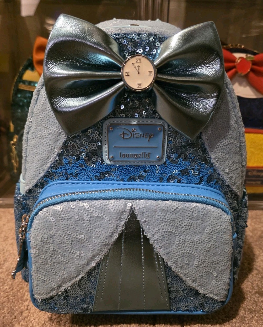 Loungefly Disney Princess Cinderella Sequin Mini Backpack NWT