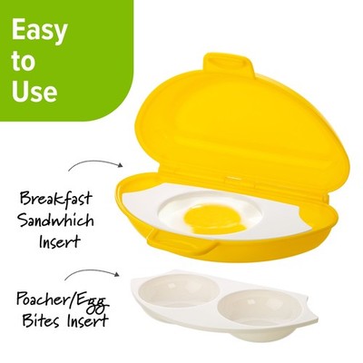 PrepSolutions 4-in-1 Microwave Egg Cooker Dishwasher Safe Parts