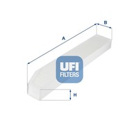 UFI Innenraumfilter 53.257.00 Partikelfilter FüR Jeep Cherokee WH WJ WG WK 3 KJ