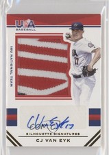 2017 Panini USA Baseball Stars & Stripes Jersey Prime 6/25 CJ Van Eyk Auto 0i76