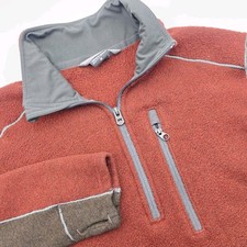 Kuhl Interceptr Quarter Zip Fleece Pullover Sweater Medium/Small Mens Red Hiking