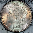 1897-S SOLID+ GEM BU MS MORGAN SILVER DOLLAR DC315 FROM MATTHEWS HOARD