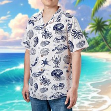 Sea Animals Ocean Family Matching Hawaiian Shirt