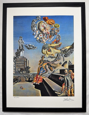 Salvador Dali Longhorns Game Giclee 5/375 Signed Framed COA