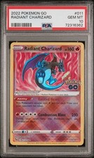 PSA 10 Radiant Charizard 011/078 Pokemon GO SWSH Shiny Shining Pokemon 2022