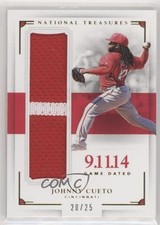 2016 Panini National Treasures Game Dated Prime 20/25 Johnny Cueto #GD-JC 0b0